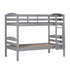 Cama litera de madera maciza Carolina de estilo transicional con dos camas individuales