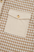 Long-Sleeve Corduroy Button-Down Shirt with Houndstooth