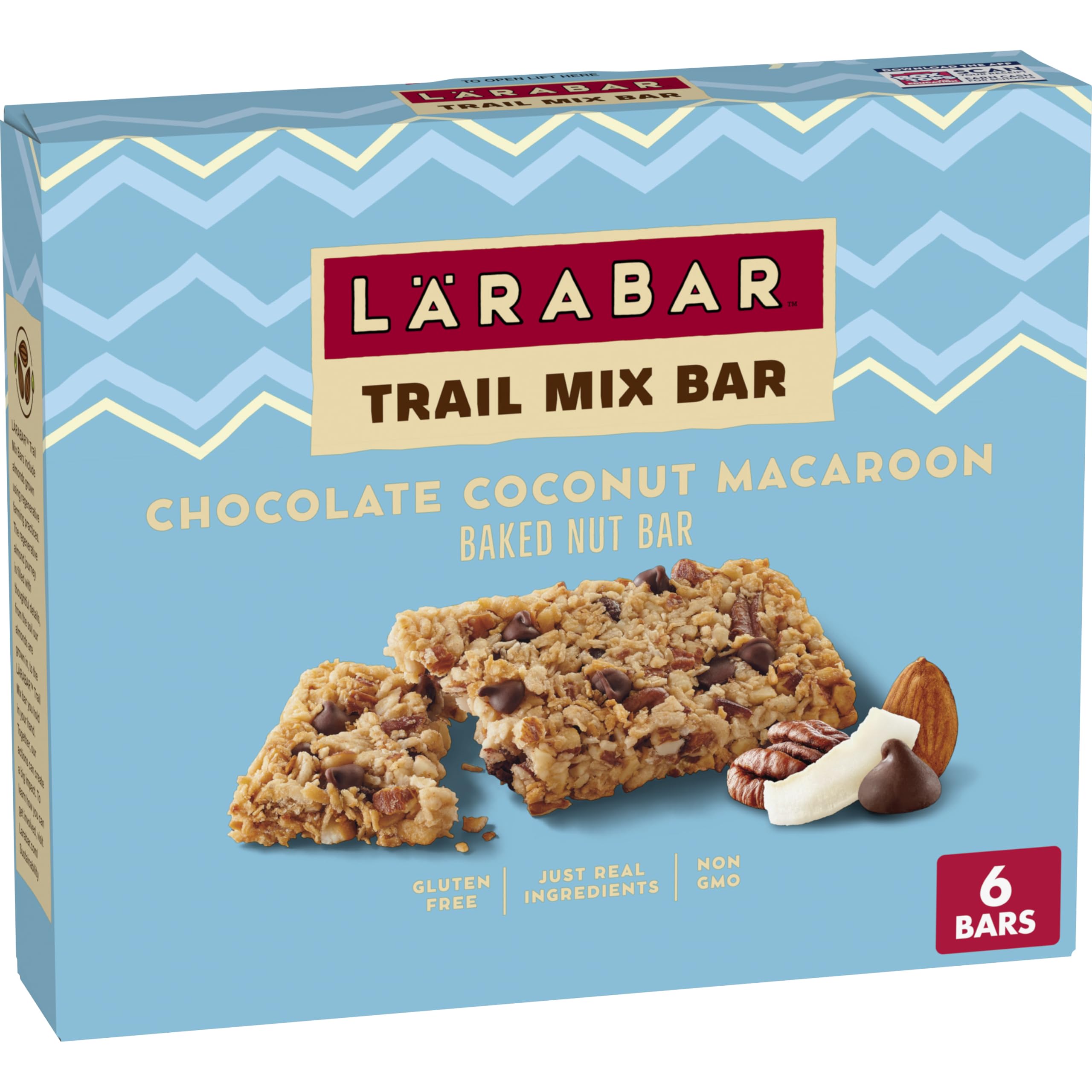 Barras de macarrones con chocolate y coco Larabar, 1.06 oz (16 unidades) - Refrigerio sin gluten