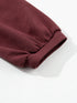 Wine-Colored Puff Sleeve Top