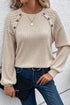 Long Sleeve Color Block Sweater with Lace Sleeves
