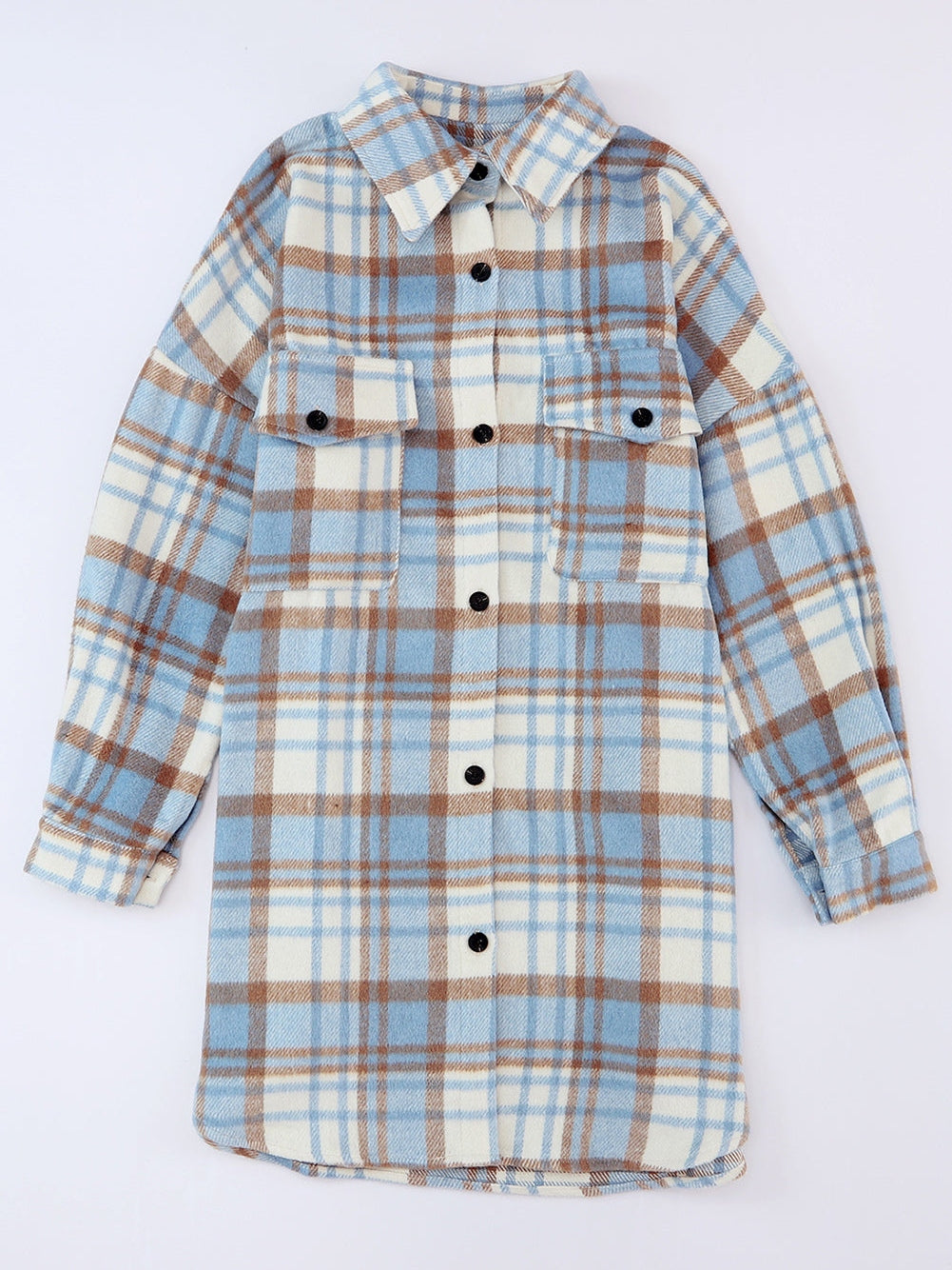 Women's Plaid Shirt Jacket