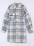 Women's Plaid Shirt Jacket
