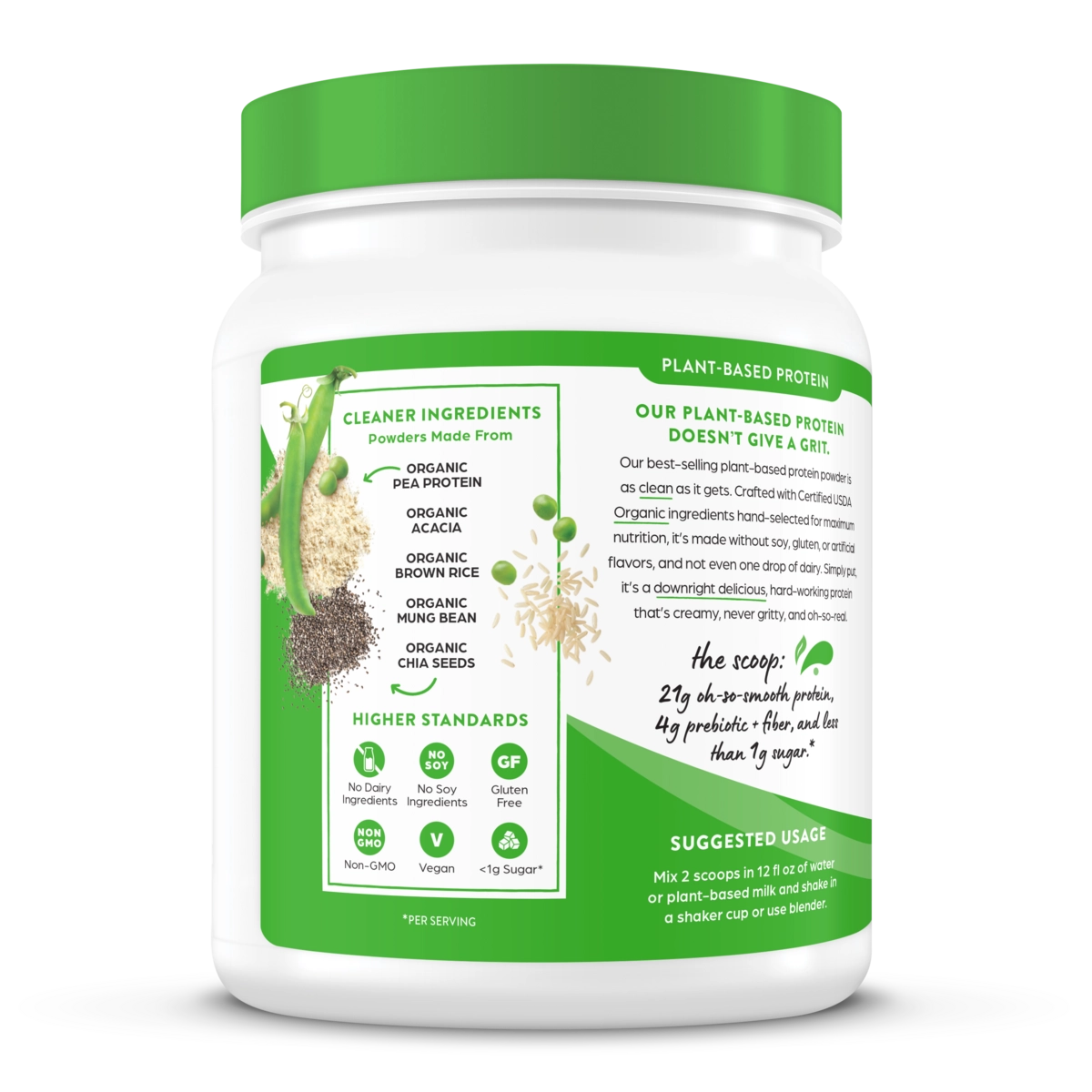 Proteína vegetal en polvo Orgain - Vainilla dulce (900 g) 