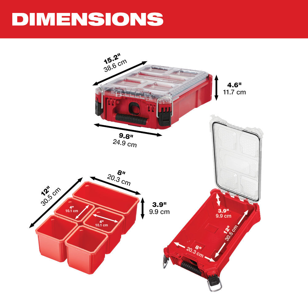 Organizador compacto PACKOUT™ de Milwaukee 48-22-8435