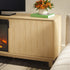 Mueble de TV moderno con chimenea eléctrica independiente de 70" de estilo escandinavo de Reema