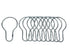 1 in. Shower Curtain Hooks (12 per Card)