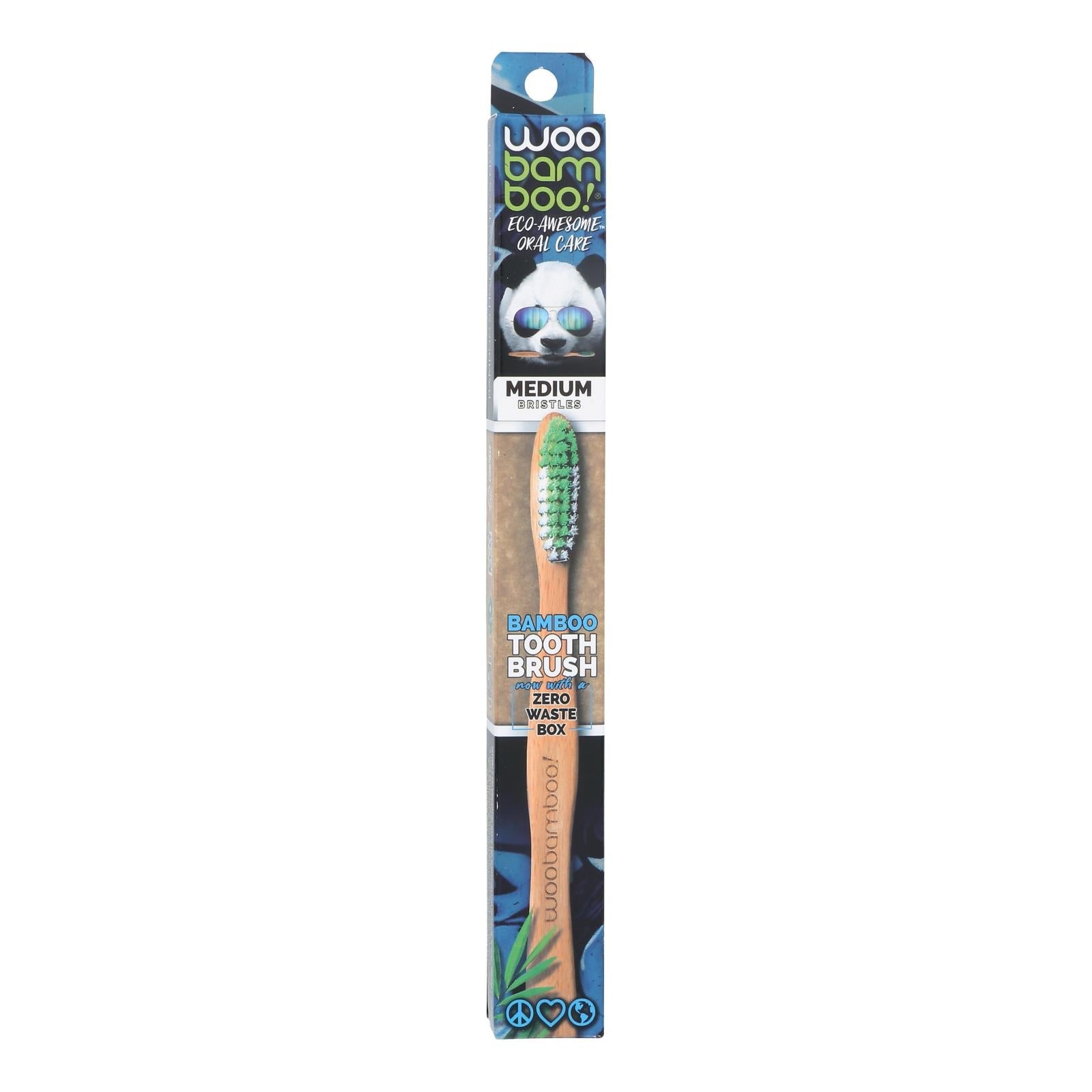 Cepillo de dientes Woobamboo Ad.med (paquete de 12)