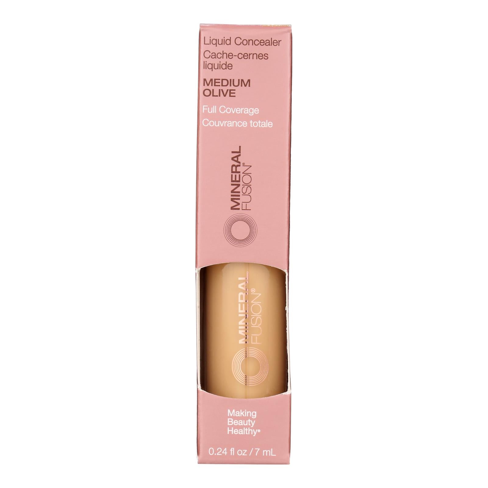 Corrector líquido Mineral Fusion en tono oliva medio, 0.24 onzas líquidas