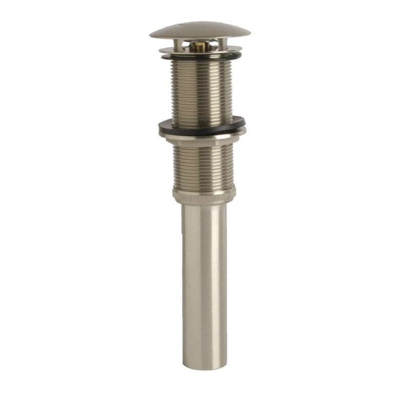 Danco 89462A Decorative Push-Button Sink Drain without Overflow in Brushed Nickel