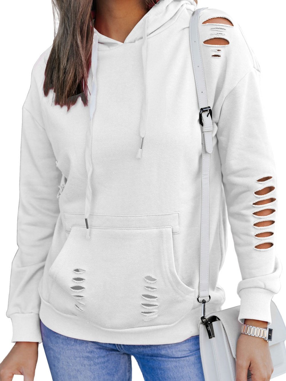 Versatile Distressed Hoodie