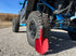 Pala corta Krazy Beaver para ATV/UTV (cabeza roja texturizada/mango negro) 