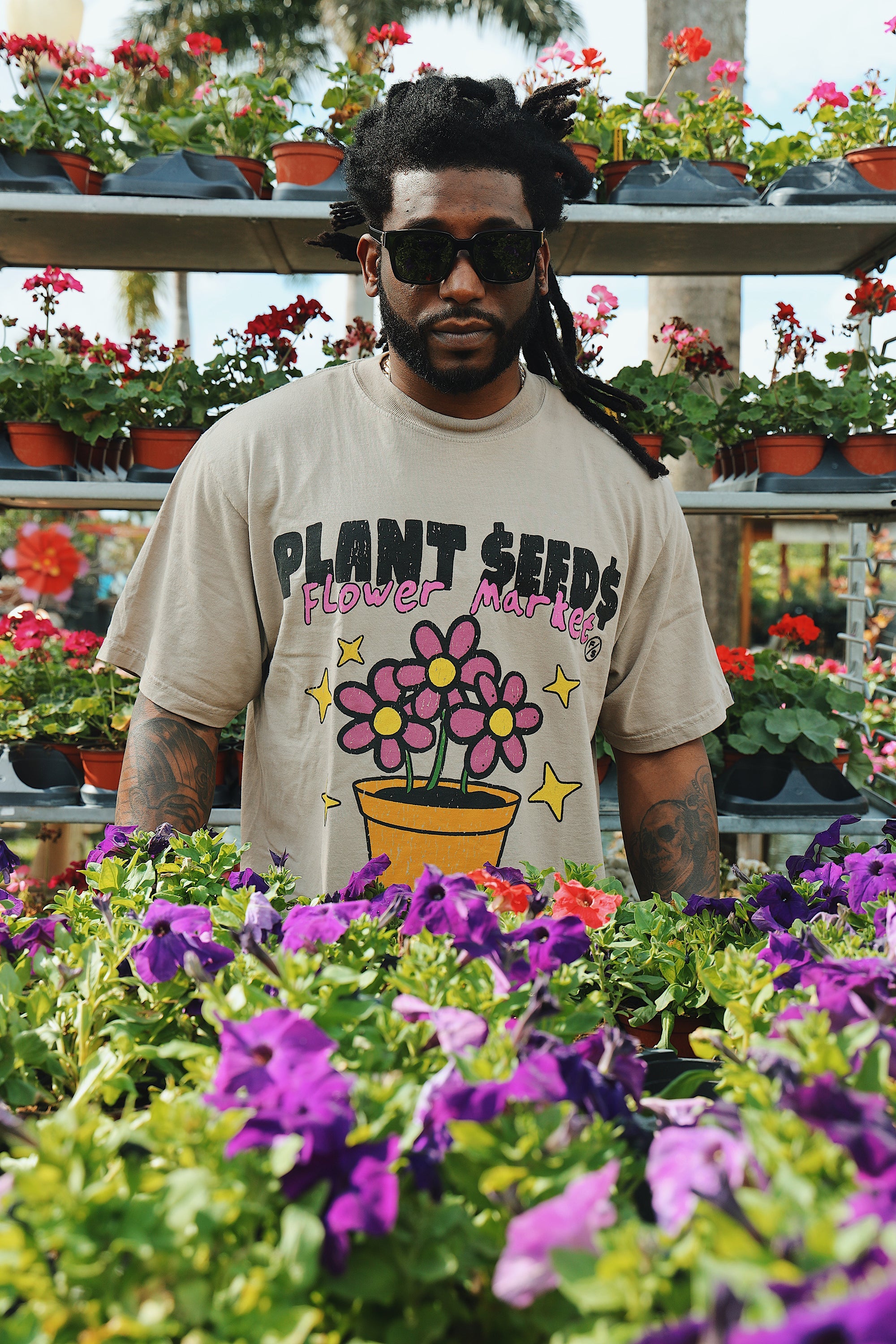 Flower Market T Shirt