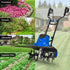 BILT HARD 18" Electric Garden Tiller & Cultivator, 14-Amp Corded Rototiller with 6 Steel Tines, Adjustable Wheels, Foldable Handle, 8-Inch Tilling Depth for Lawn, Yard & Garden Soil