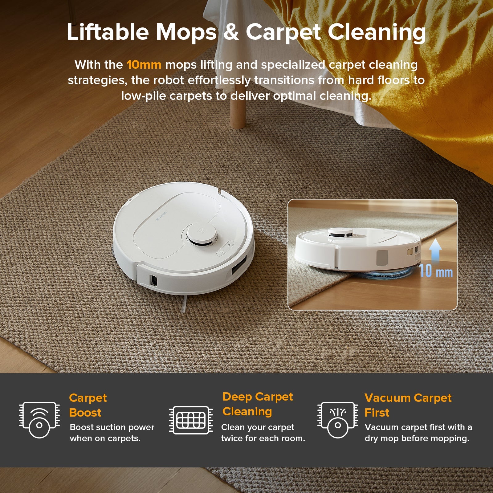 Roborock QV 35A Robot Vacuum with Multifunctional Dock