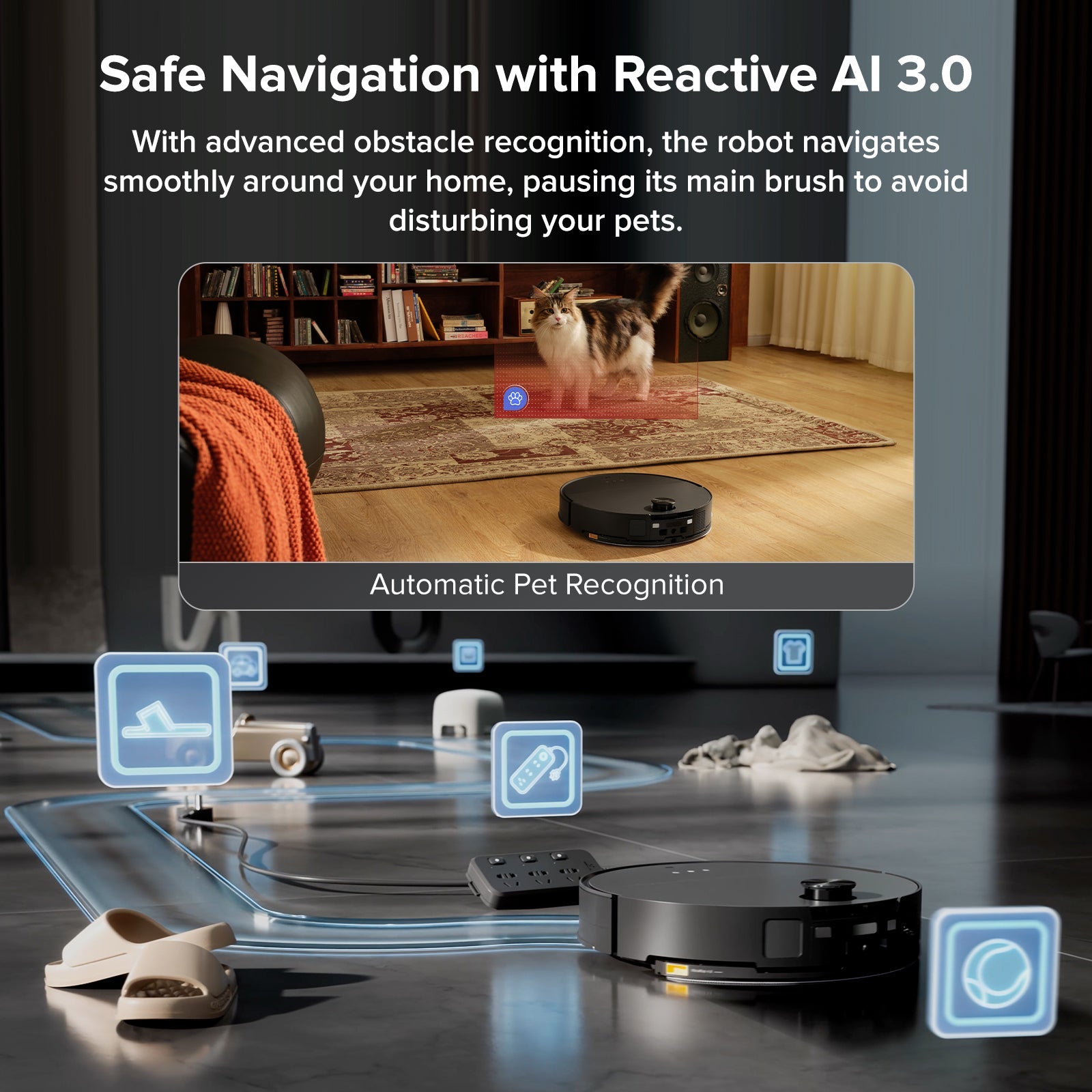 Roborock Saros 10 Robot Vacuum with Dual Anti-tangle System