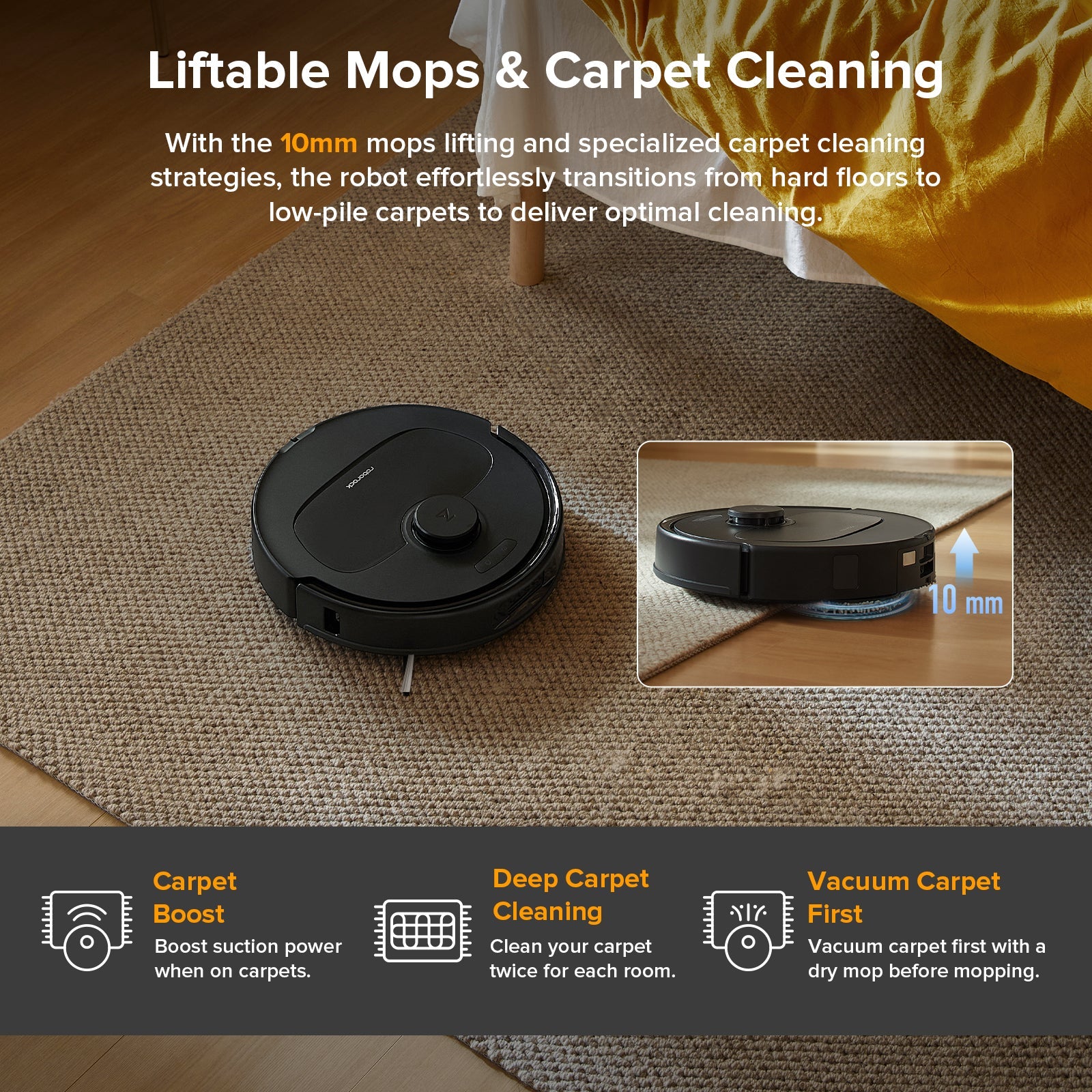 Roborock QV 35A Robot Vacuum with Multifunctional Dock