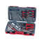 Teng Tools 48 Piece 3/8 Inch Drive 6 Point Metric & SAE Shallow Socket & Tool Set - T3848