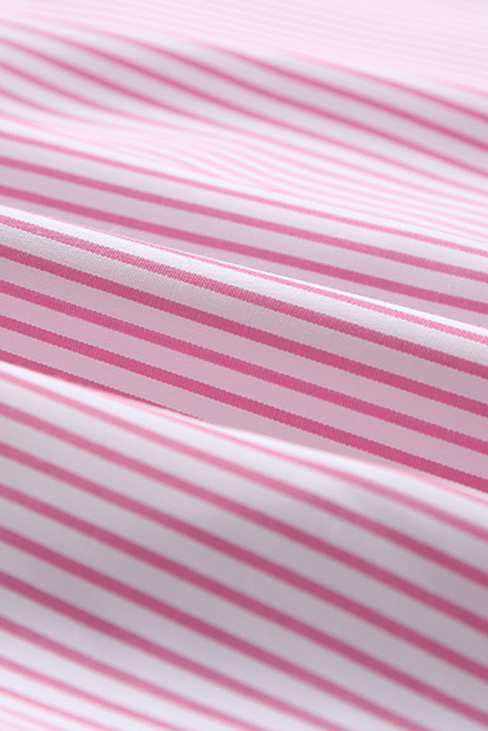 Women's Striped V-Neck Denim Shirt