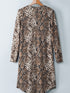 Brown Snakeskin Cardigan