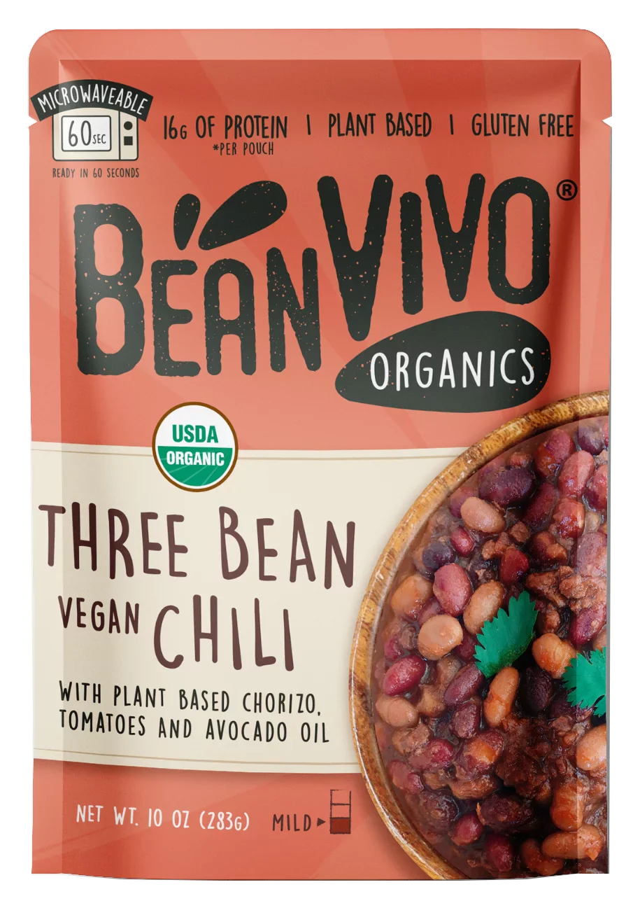 Bean Vivo - Chili 3 Bean Vegan, 10 Oz, Pack of 6