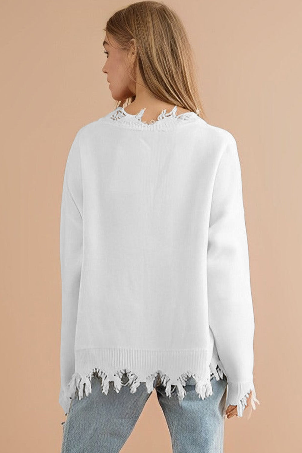Oversized Knit Jumper with Tiger Motif