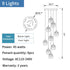 Vernazza | Creative Staircase Crystal Chandelier
