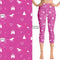 Princess Unicorn Carriage Capri Leggings with Pockets