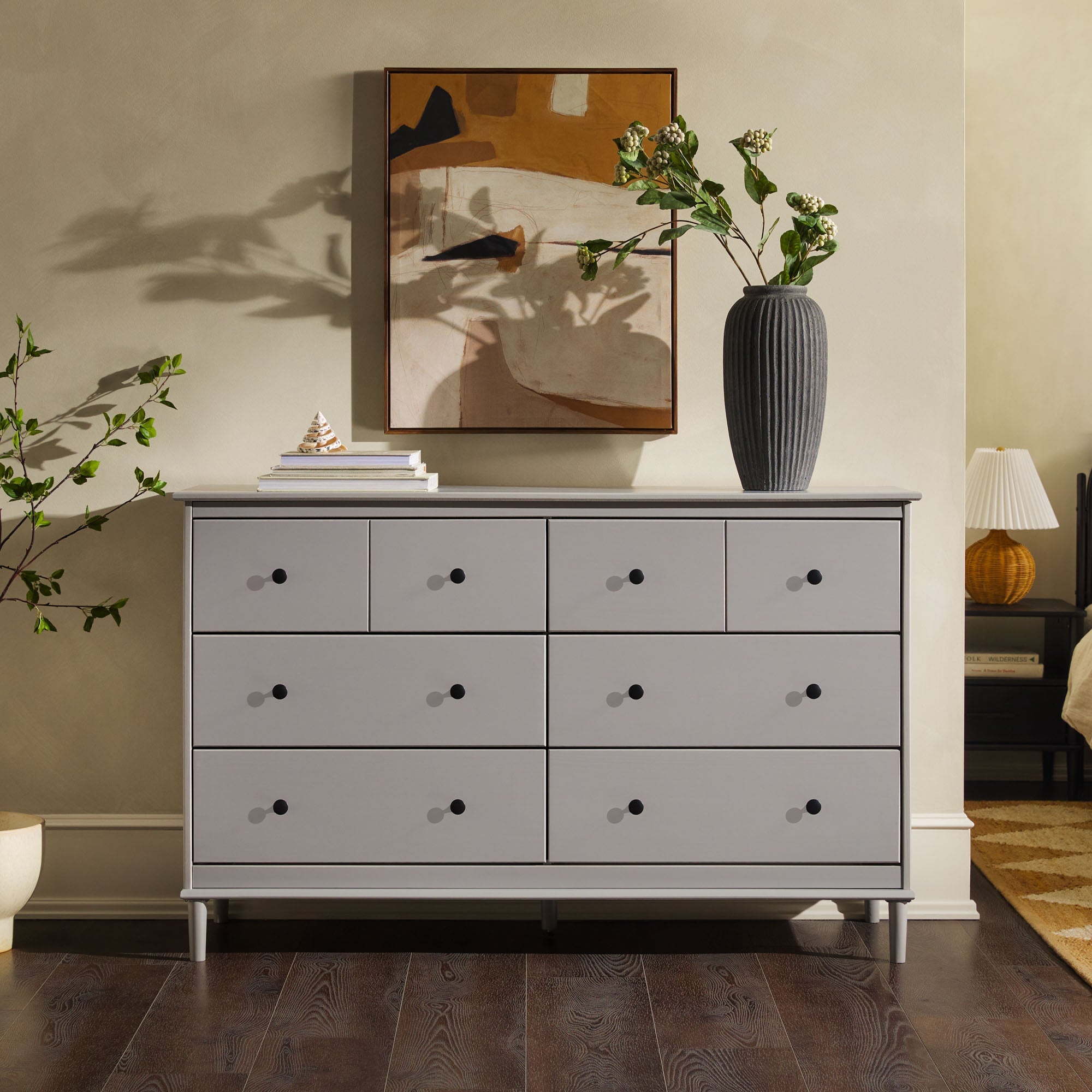 Cómoda de transición de madera maciza Spencer
