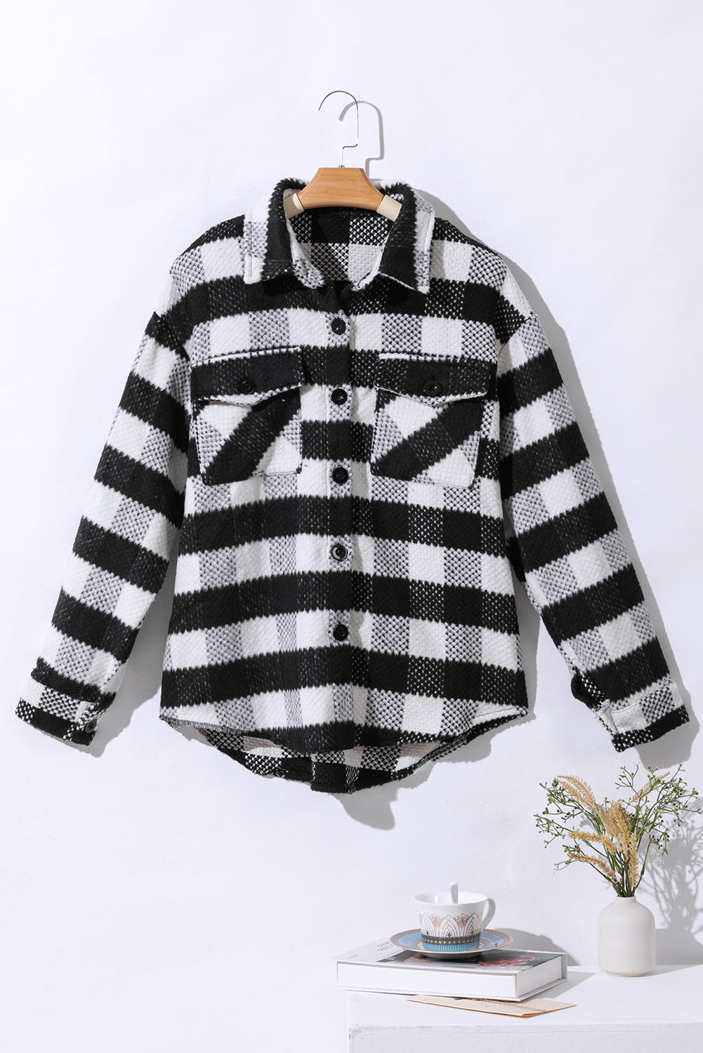 Black and White Glen Plaid Jacket