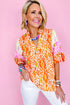 Multicolor Leopard Print Blouse