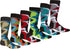 Calcetines de vestir con estampado clásico Sakkas para hombre (paquete de 6)