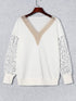 Long Sleeve V-Neck Tunic with Butterfly Design