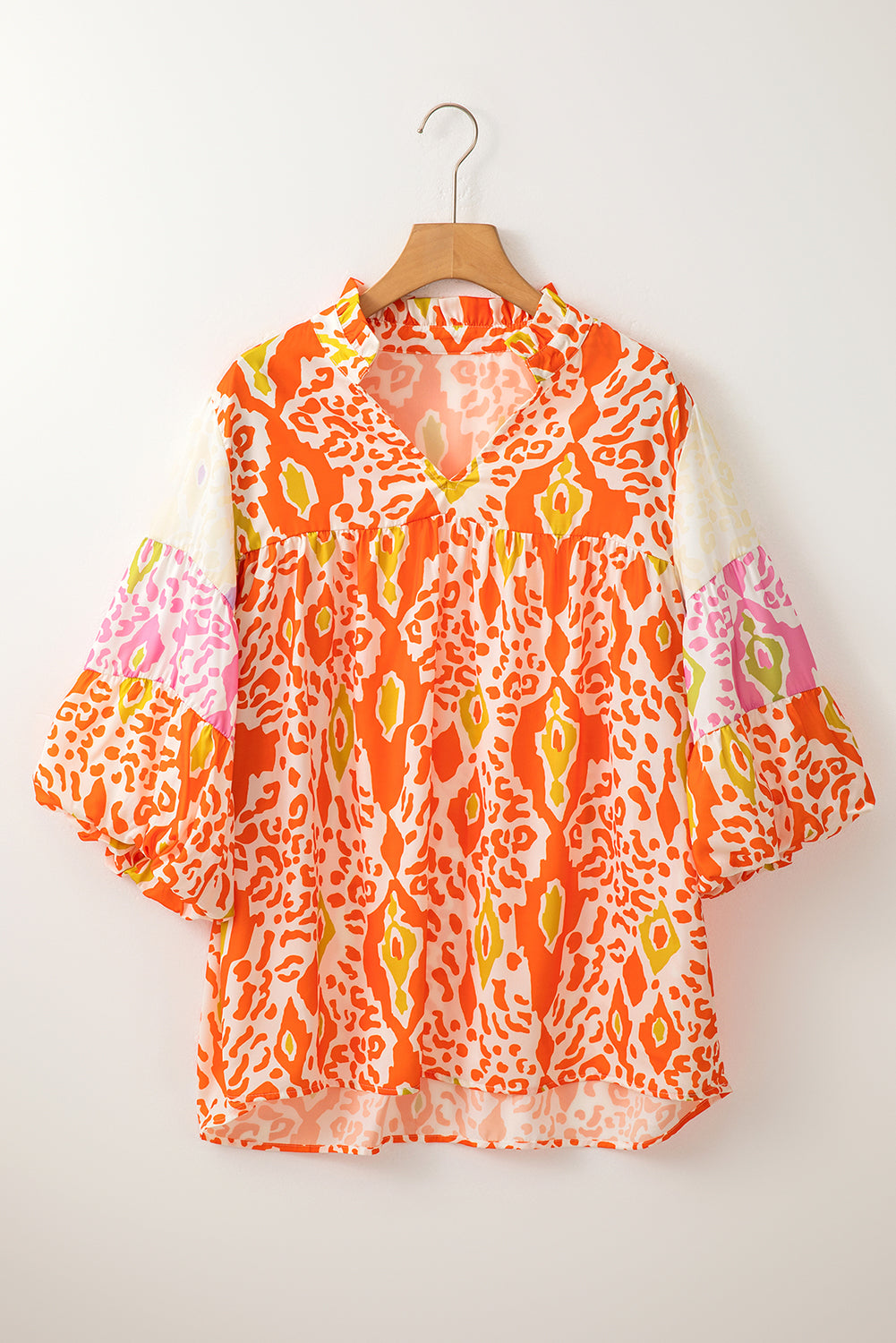 Multicolor Leopard Print Blouse