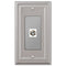 Continental Satin Nickel Cast - 1 Cable Jack Wallplate
