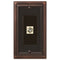 Continental Aged Bronze Cast - 1 Cable Jack Wallplate