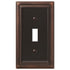 Continental Aged Bronze Cast - 1 Toggle Wallplate