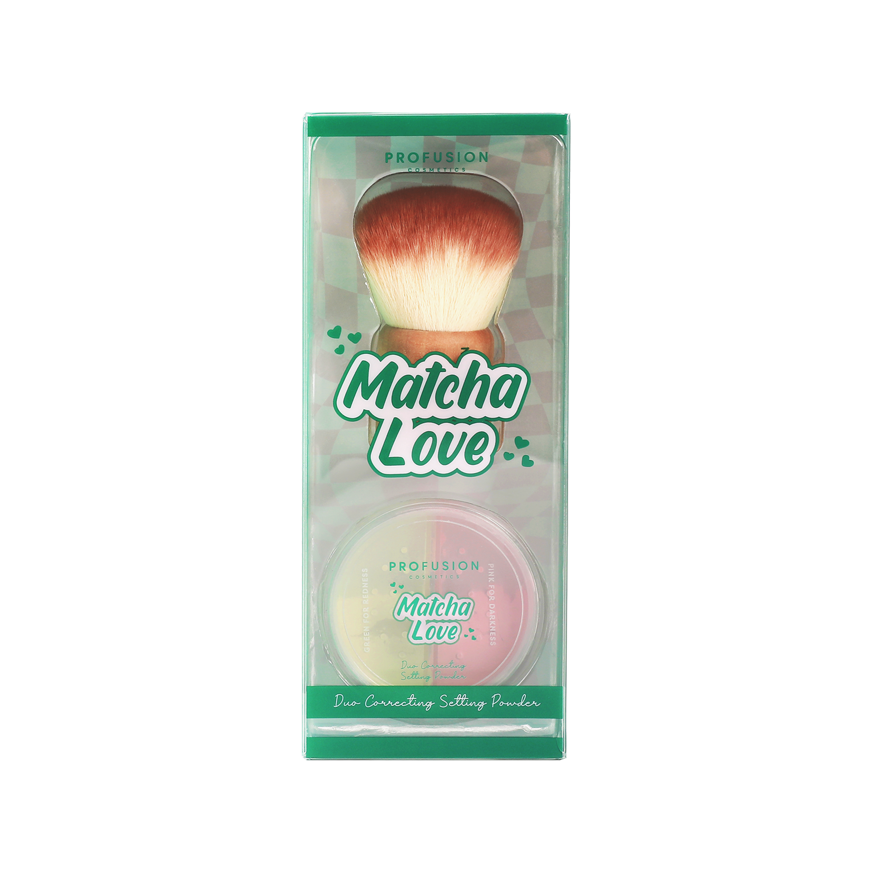 Matcha Love Correcting Powder & Kabuki Brush