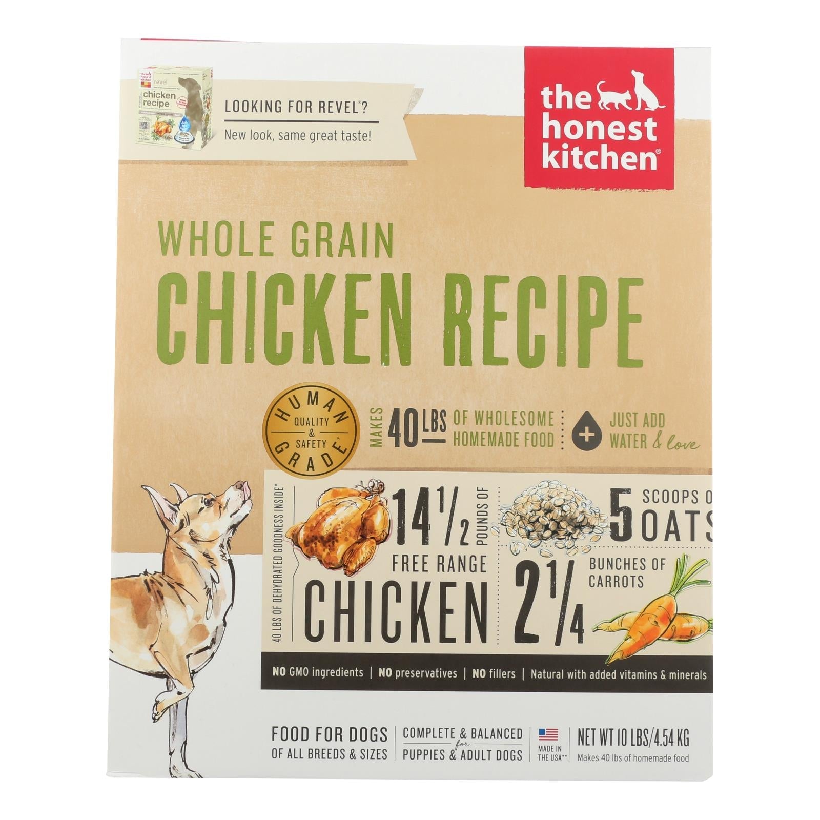 The Honest Kitchen - Pollo verde entero para perros - 10 lb