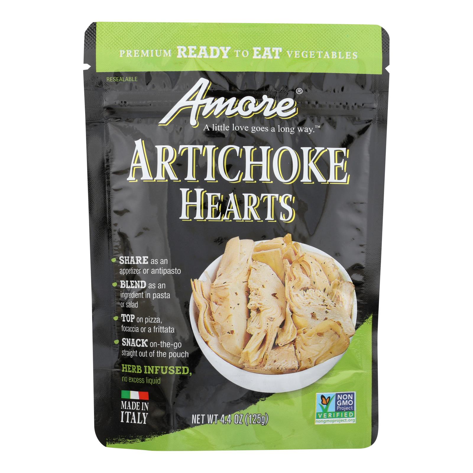 Amore Premium Artichoke Hearts (Pack of 10) 4.4 Oz