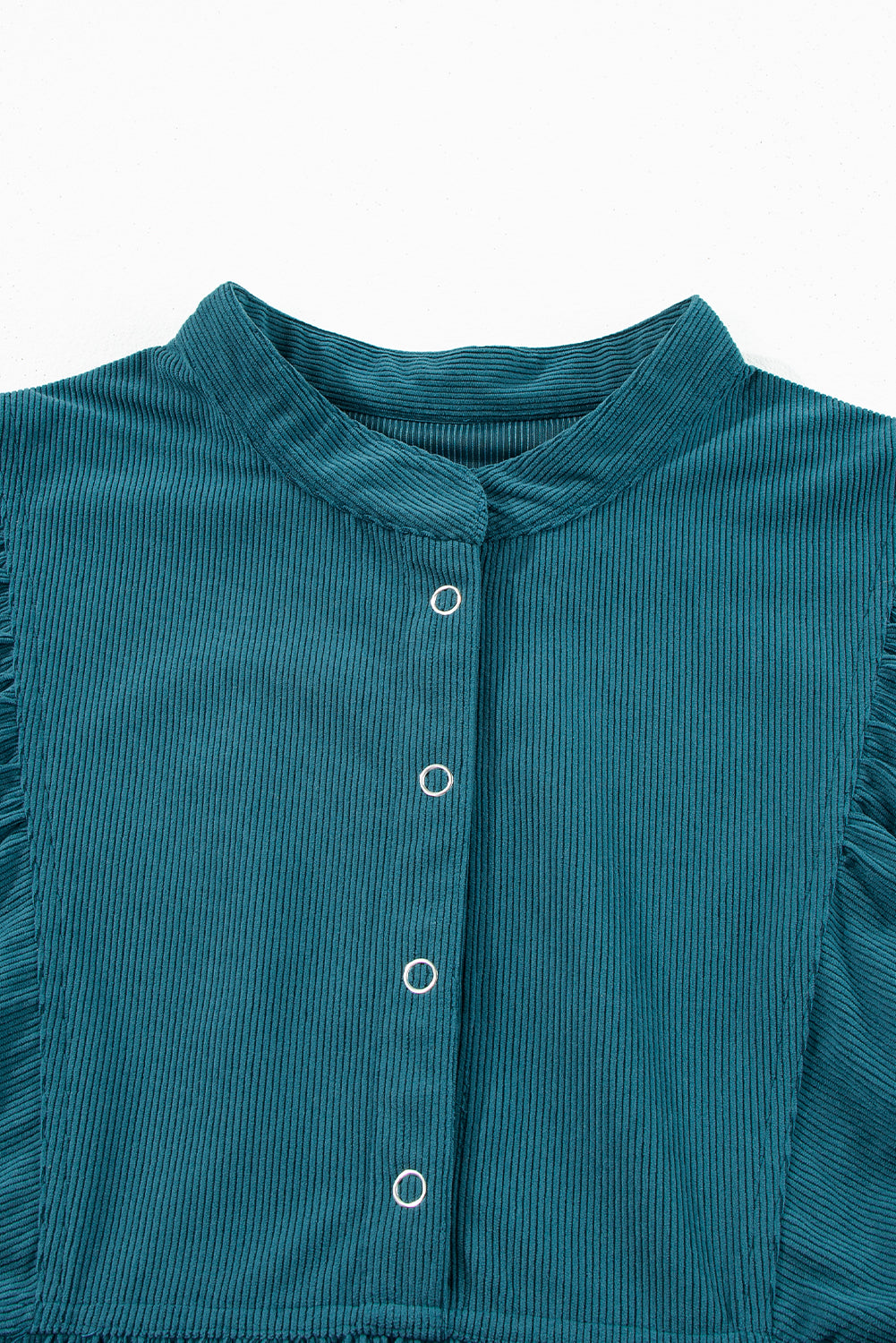 3/4 Sleeve Button-Front Mini Dress