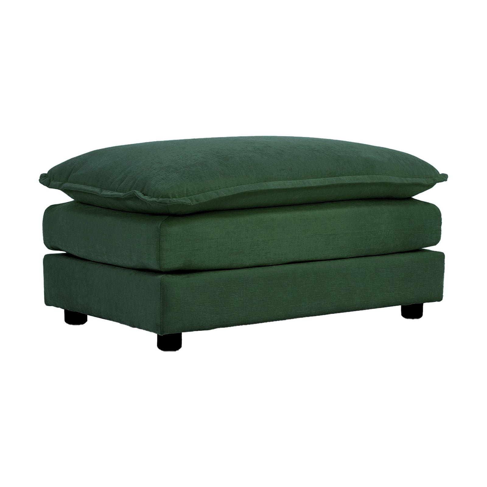 Sofá modular de chenilla con forma de L y otomana de Walker Edison