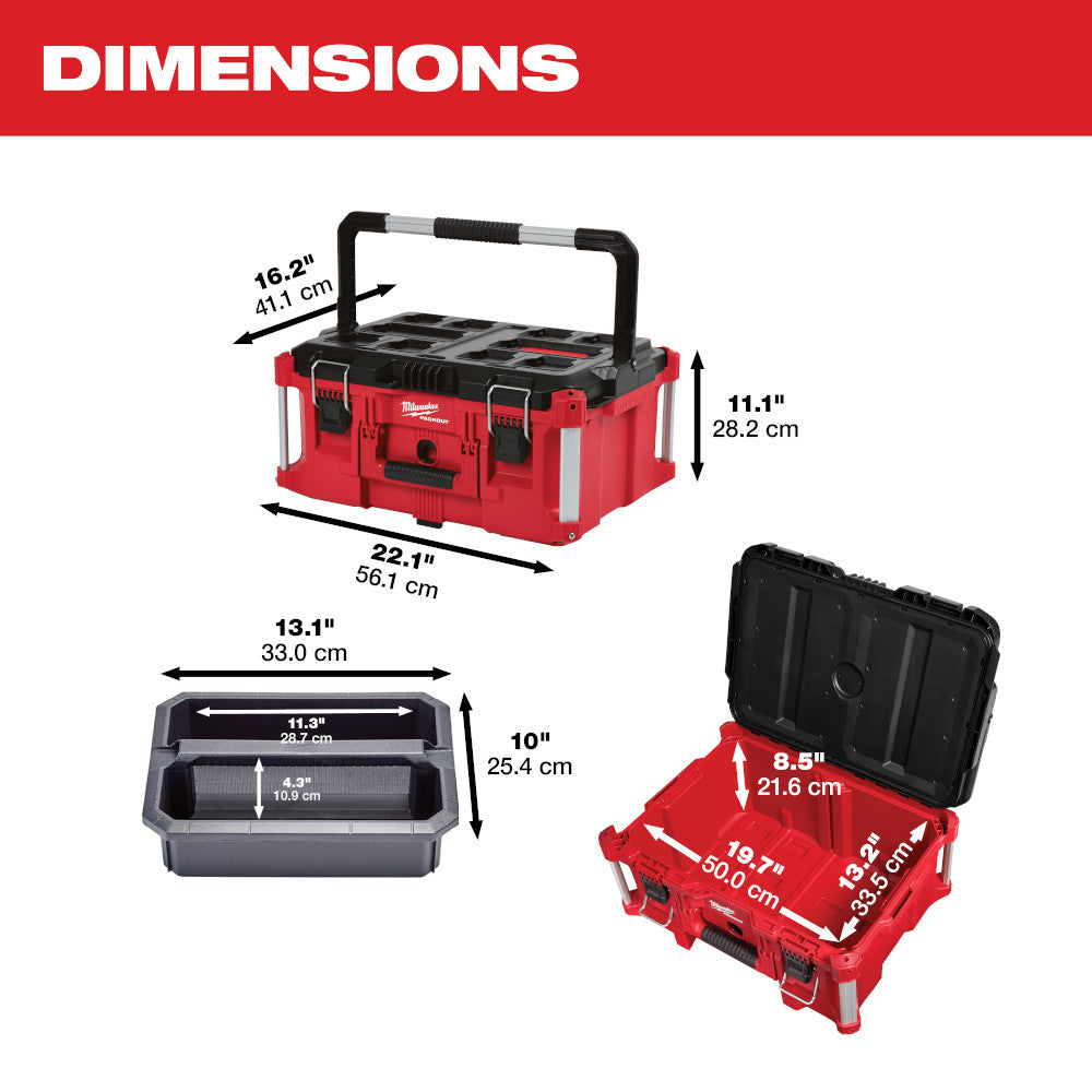 Caja de herramientas grande PACKOUT™ 48-22-8425 de Milwaukee