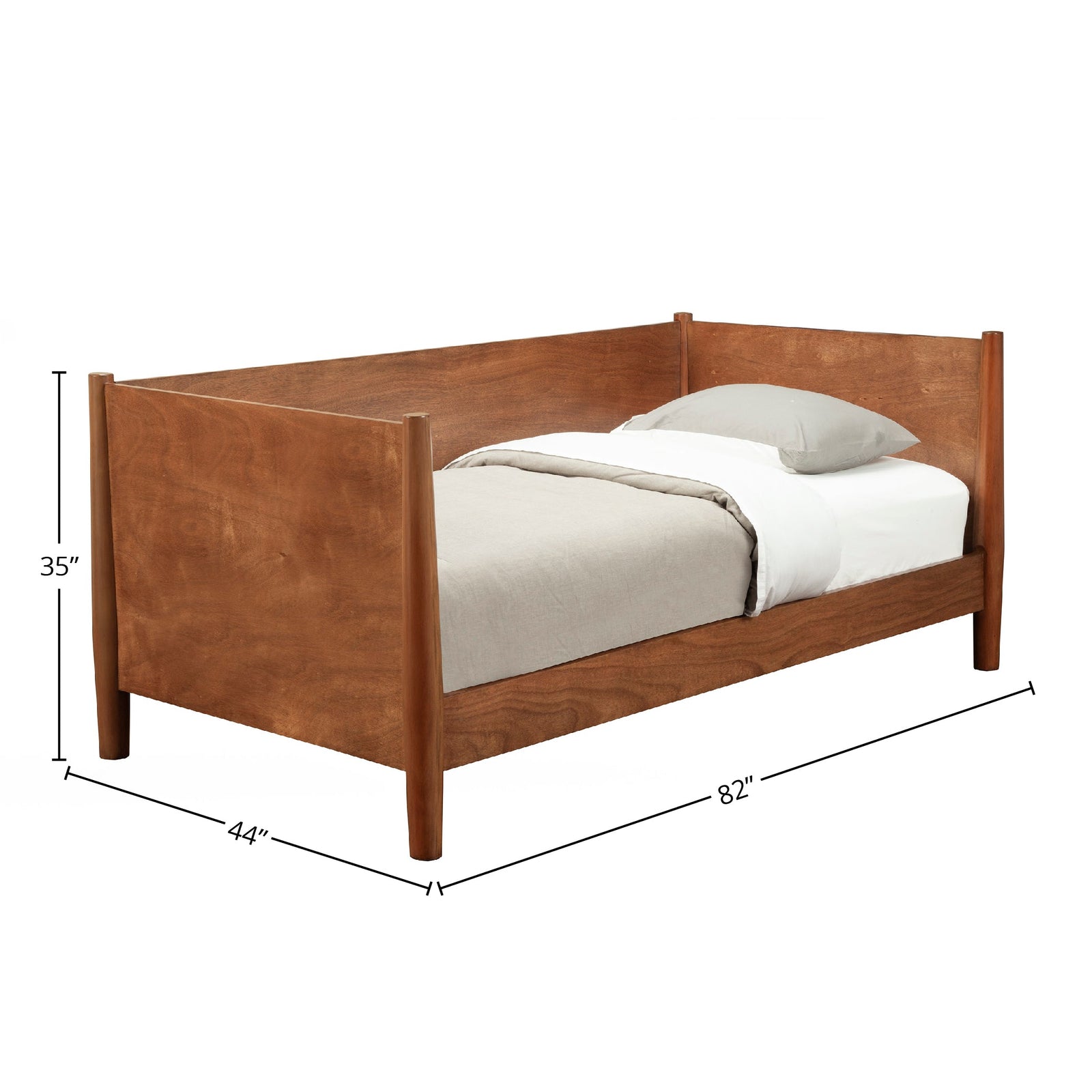 Cama de día Flynn, color castaño