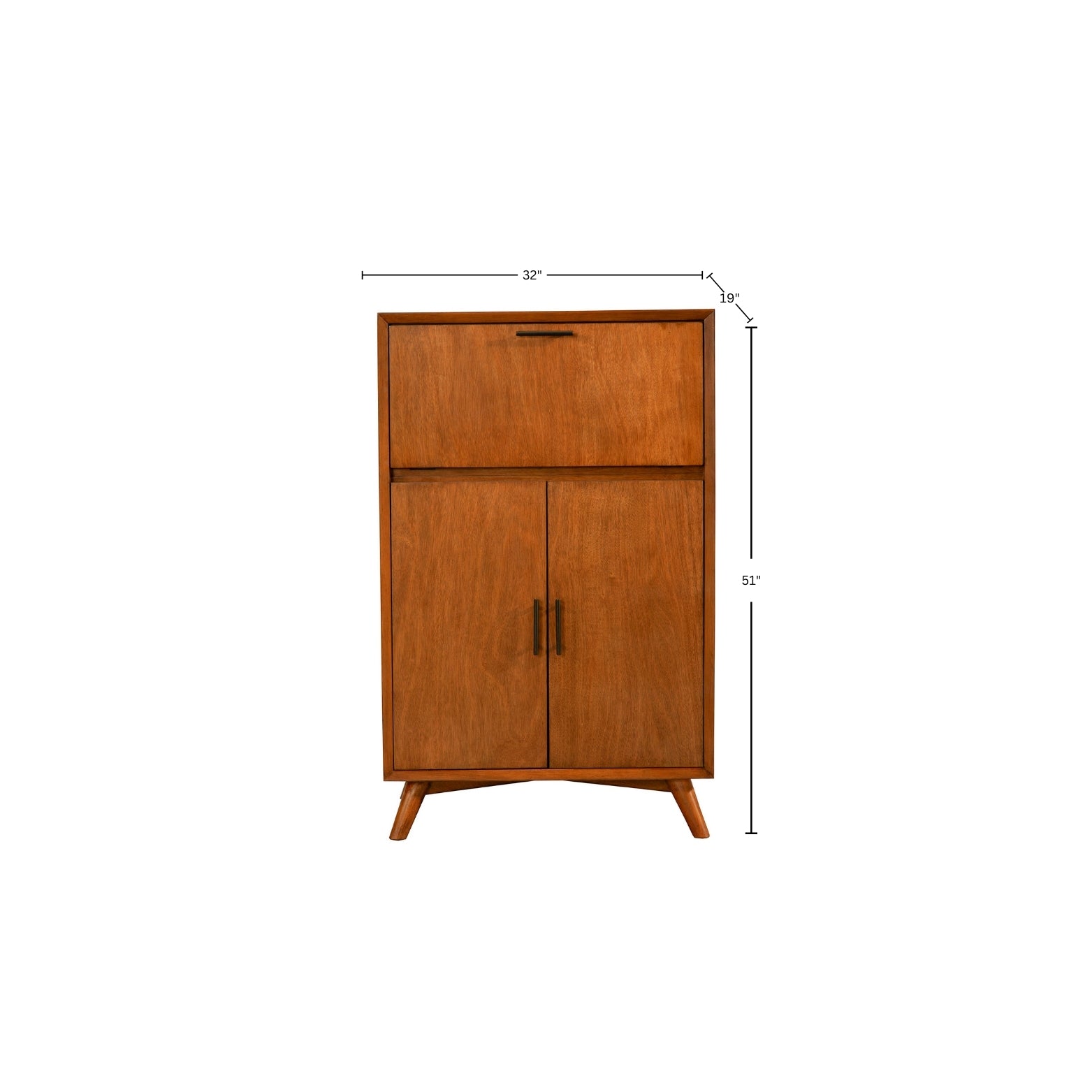 Mueble bar grande Flynn, castaño