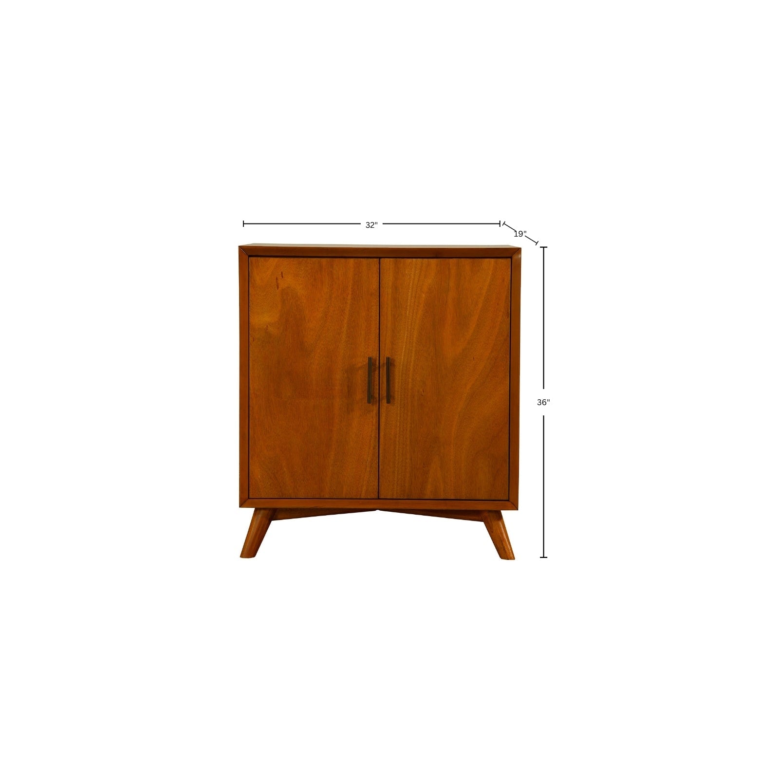 Mueble bar pequeño Flynn, castaño
