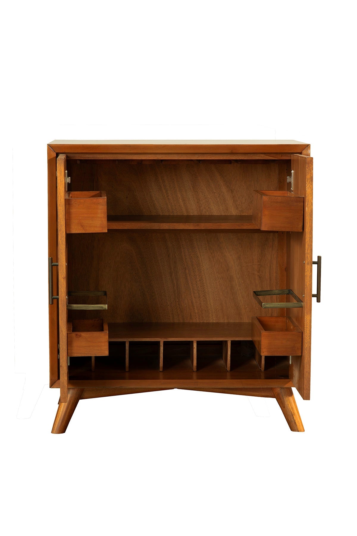 Mueble bar pequeño Flynn, castaño