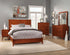 Cama con paneles Flynn, color castaño