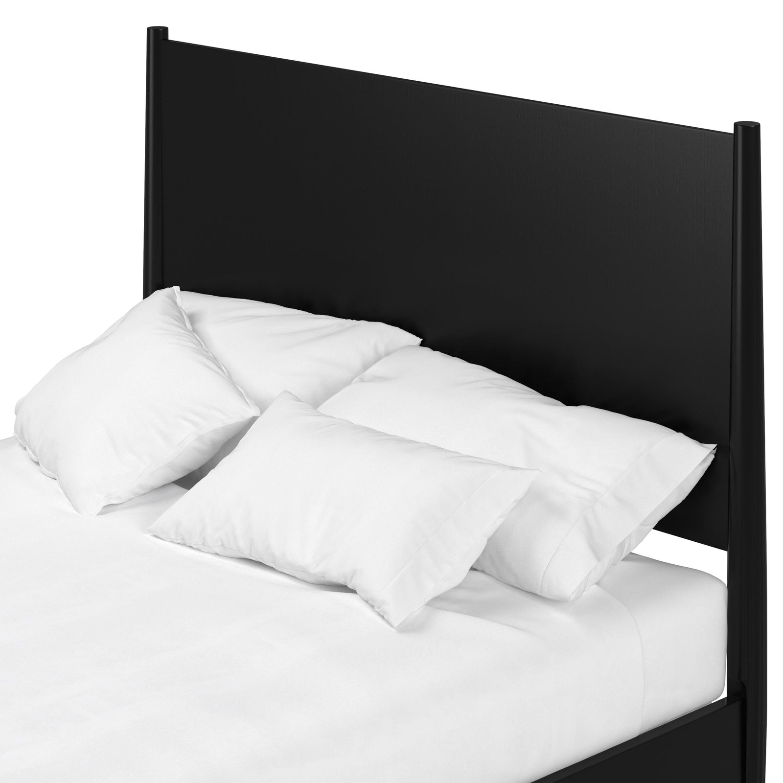 Cama con plataforma Flynn, color negro