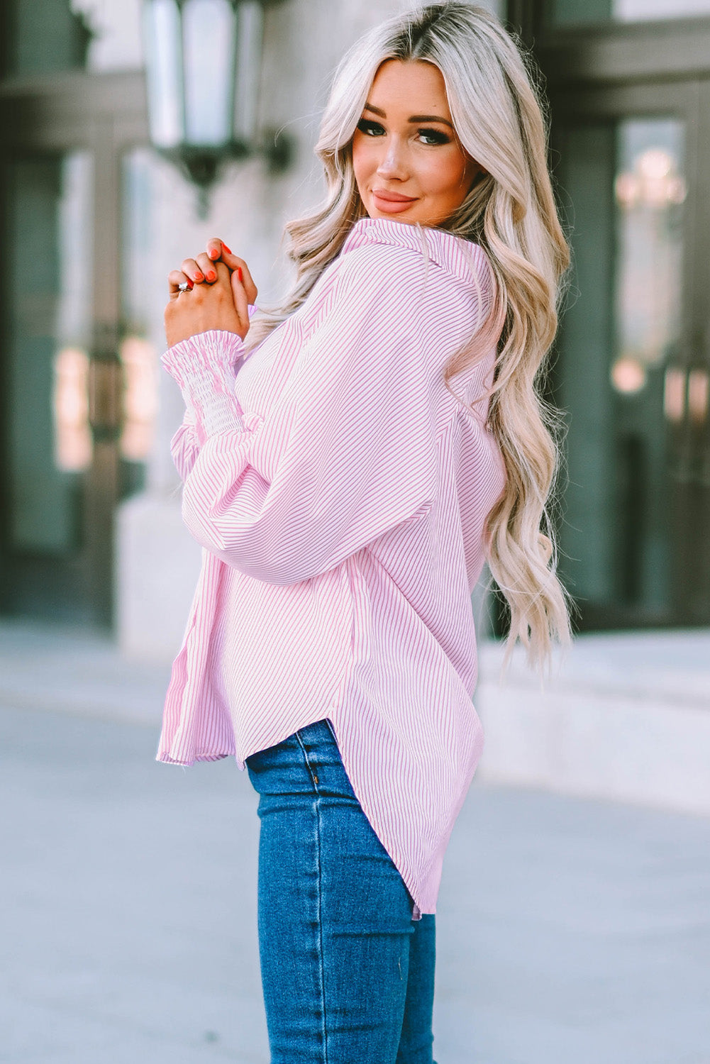 Women's Oversized Denim Shirt